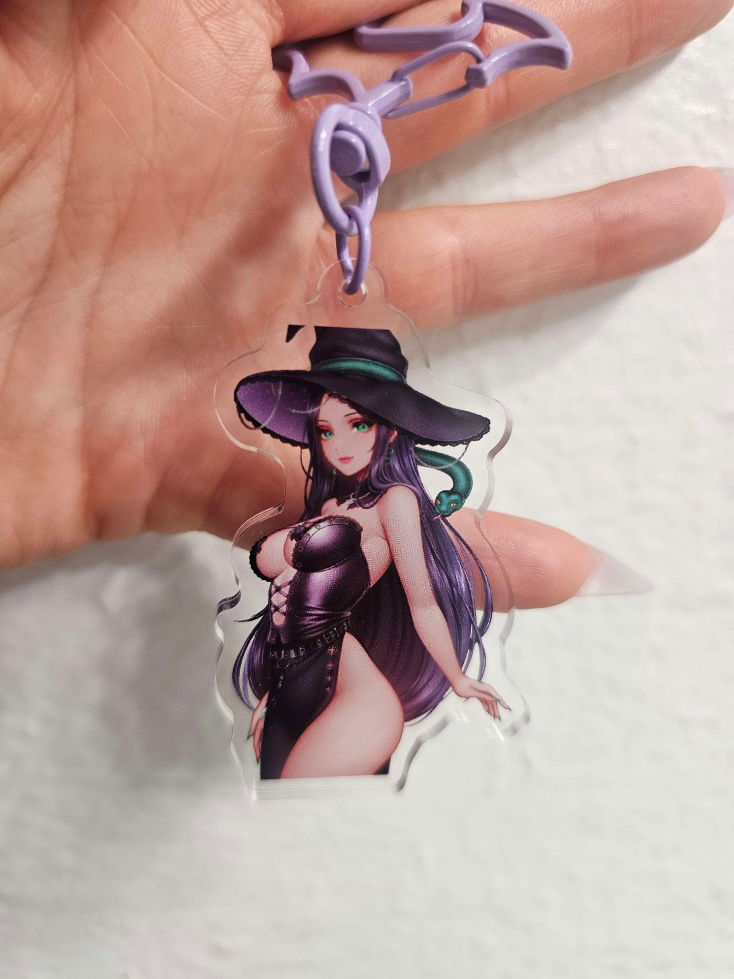 SnakeySmut "Witchiest Treat" Acrylic Keychain